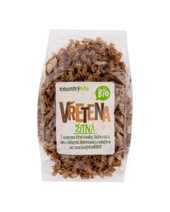 Těstoviny vřetena žitná 400 g BIO   COUNTRY LIFE