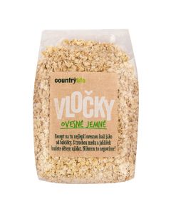Vločky ovesné jemné 500 g   COUNTRY LIFE