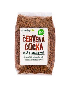 Čočka červená celá 500 g BIO   COUNTRY LIFE