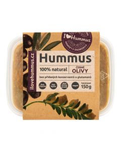 Hummus - pomazánka cizrnová s černými olivami 150 g   I LOVE HUMMUS
