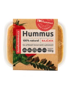 Hummus - pomazánka cizrnová s rajčatama 150 g   I LOVE HUMMUS