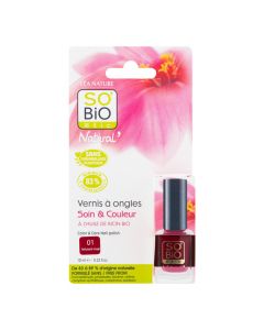 Lak na nehty 01 svůdná červeň 10 ml   SO’BiO étic