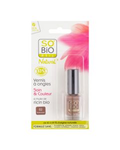 Lak na nehty 02 něžná hnědá 10 ml   SO’BiO étic