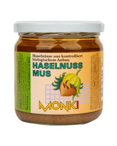 Krém z lískových oříšků s kousky 330 g BIO   MONKI