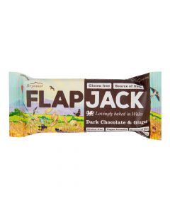 Flapjack ovesný čokoláda se zázvorem bezlepkový 80 g   WHOLEBAKE