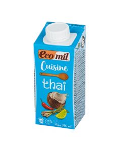 Kokosová alternativa smetany Thai 200 ml BIO   ECOMIL