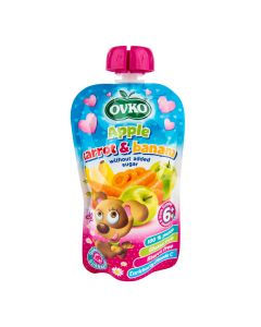 Příkrm jablko, mrkev, banán 120 g   OVKO