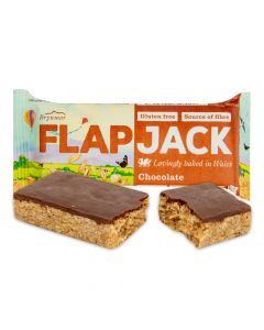 Flapjack ovesný s polevou s čokoládovou příchutí bezlepkový 80 g   WHOLEBAKE