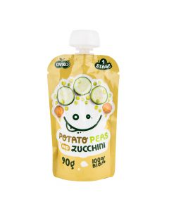 Příkrm brambory, hrášek, cuketa 90 g BIO   OVKO