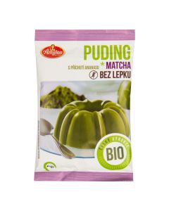 Pudink matcha s příchutí ananasu bezlepkový 40 g BIO   AMYLON