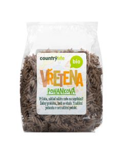 Těstoviny vřetena pohanková 300 g BIO   COUNTRY LIFE