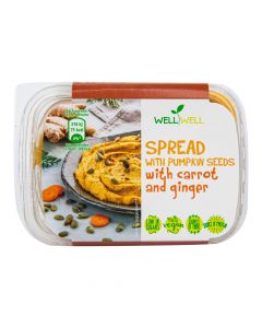 Pomazánka dýňová s mrkví a zázvorem 125 g   WELL WELL