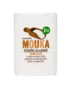 Mouka pšeničná celozrnná hrubě mletá 1 kg BIO   COUNTRY LIFE