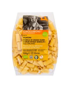 Těstoviny rigatoni semolinové 500 g BIO   GIROLOMONI