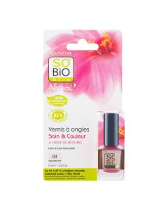 Lak na nehty 03 romantická růžová 10 ml   SO’BiO étic