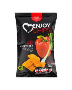 Enjoy Chips s červenou paprikou a jarní cibulkou 40 g   NEW DELESPINE