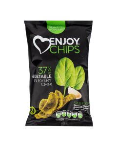 Enjoy Chips se špenátem a česnekem 40 g   NEW DELESPINE