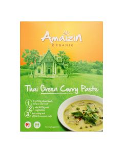 Pasta - thajské zelené kari 80 g BIO   AMAIZIN 