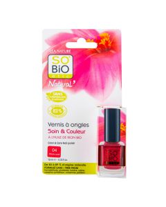 Lak na nehty 04 vibrující korálová 10 ml   SO’BiO étic