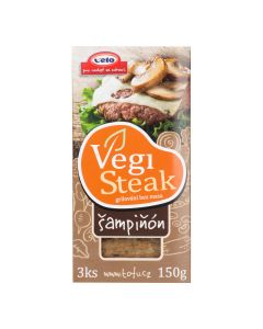 Vegi steak šampiňón 150 g   VETO ECO