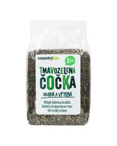 Čočka tmavozelená 500 g  BIO   COUNTRY LIFE