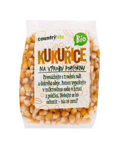 Kukuřice na výrobu popcornu 200 g BIO   COUNTRY LIFE