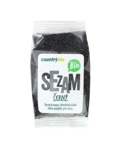 Sezam černý neloupaný 100 g BIO   COUNTRY LIFE