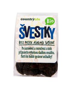 Švestky sušené bez pecek Ashlock 100 g BIO   COUNTRY LIFE