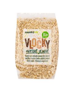 Vločky ovesné jemné 500 g BIO   COUNTRY LIFE