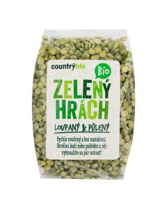 Hrách zelený půlený 500 g BIO   COUNTRY LIFE