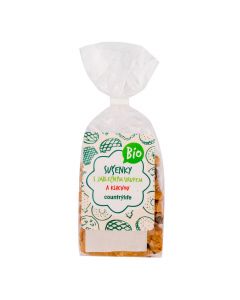 Sušenky s jablečným sirupem a klikvou 175 g BIO   COUNTRY LIFE