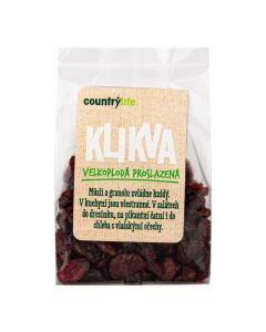 Klikva velkoplodá proslazená 100 g   COUNTRY LIFE